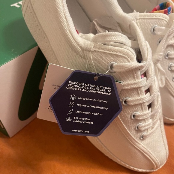 NEW! Tretorn women’s Nylite white rainbow sneakers size 6.5 - Picture 7 of 7